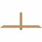 Ekena Millwork Eugene Smooth Timber Gable Bracket, Western Red Cedar, 60"W x 22"H x 3 1/2"D x 3 1/2"F, 9/12 Pitch GBW060X22X0404EUG00SWR - alternate 1